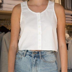 Brandy Melville Naomi Button Up Tank NWT